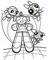 Powerpuff Coloring Buttercup Pages Kids sketch template