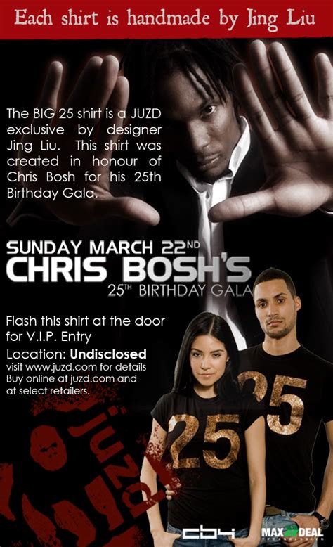 juzd releases limited edition “big 2 5″ item in honour of chris bosh s 25th birthday