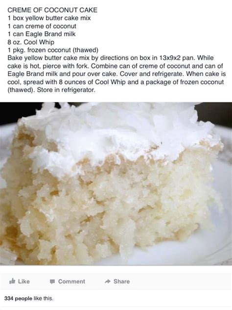 coconut cream pie cake recipe in 2019 cake recipes pie cake cake