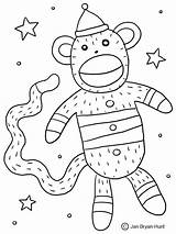 Monkey Sock Coloring Pages Book Color Getcolorings Print Printable Comments sketch template