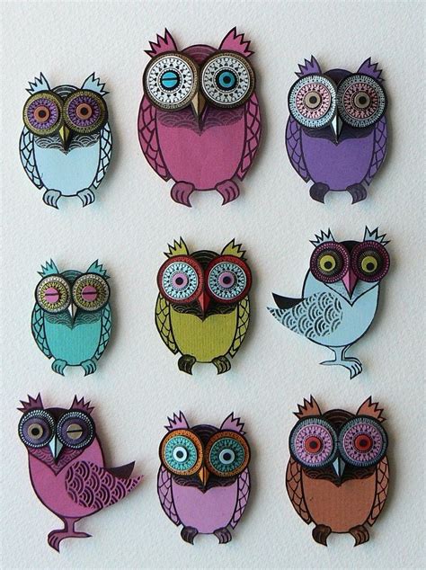 owl art paper owls paper art paper collages owl crafts paper crafts