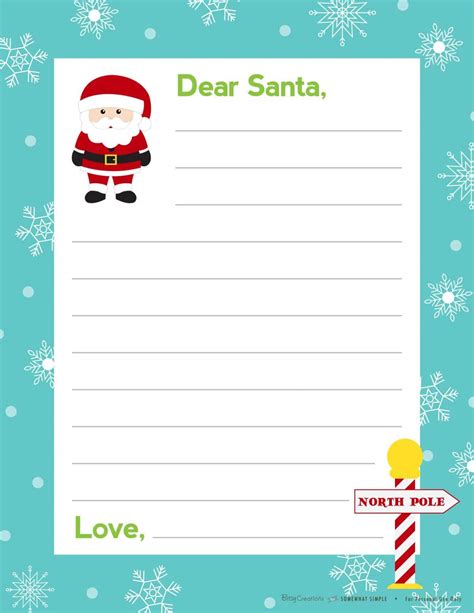 letter  santa  printable  bitsycreations  simple