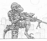 Coloring Pages Sniper Snipers Raptor Print Color Comics Rifle Trending Days Last sketch template