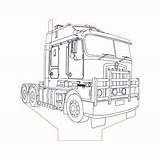 Kenworth Truck Vector 3d Illusion Trucks  Lamp Plan Semi Drawing Pages Coloring Cnc Drawings 3bee Template Studio Sketch Line sketch template