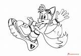 Sonic Tails Coloring Pages Drawing Games Hedgehog Color Hoverboard Printable Getdrawings Paintingvalley Getcolorings sketch template