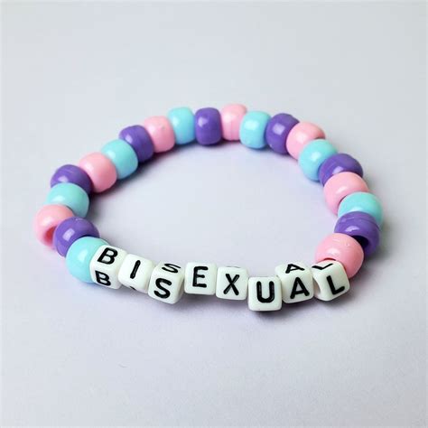 Bisexual Pride Bracelet Bi Pride Bracelet Lgbt Pride Etsy