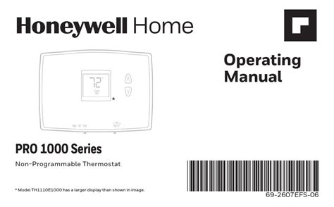 honeywell home pro  series operating manual   manualslib