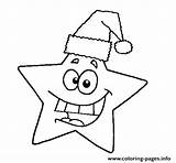 Star Coloring Christmas Pages Printable sketch template
