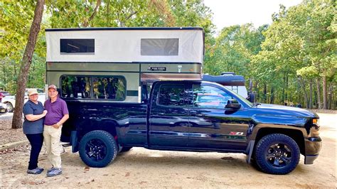 complete diy truck camper shell camping setup  chevy silverado   wheel camper hawk