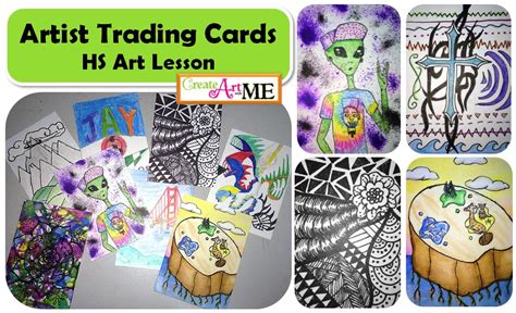 artist trading cards hs art lesson create art