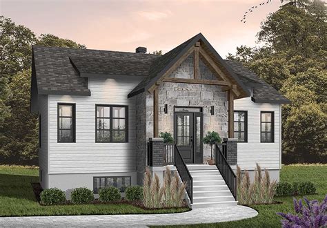 bed craftsman plan  rear covered porch dr architectural designs house plans