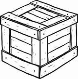Crate Box Wooden Wood Vector Clip Illustrations Similar sketch template