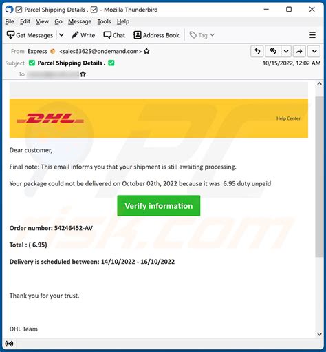 dhl undelivered package email scam removal  recovery steps updated