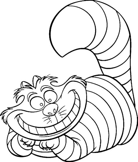 cheshire cat coloring pages    print
