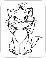 Marie Coloring Pages Disneyclips Aristocats Licking Chops Her sketch template