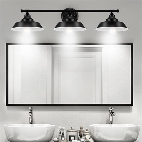 buy  lights farmhouse bathroom vanity light fixtures  mirrorblack