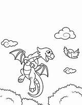 Drachen Drache Fliegt Ausmalbild Fliegender Ausmalen Parrots Auszudrucken Dein Klicke sketch template