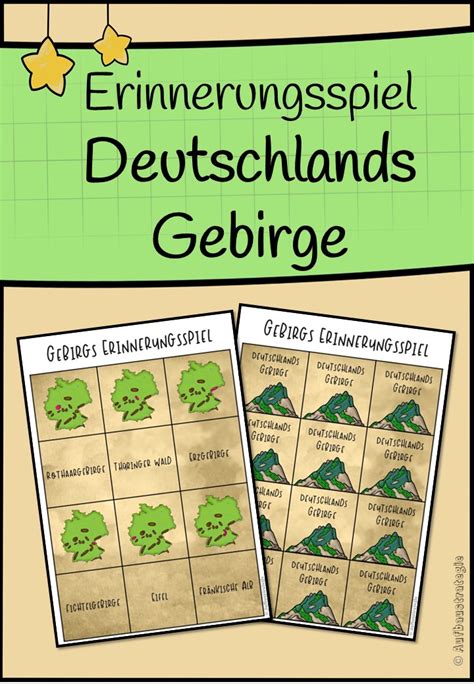 deutschlands gebirge erinnerungsspiel