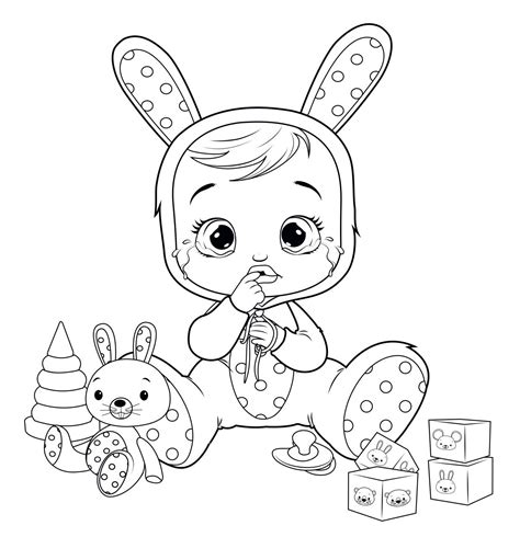 colorir  pintar cry babies baby coloring pages halloween coloring