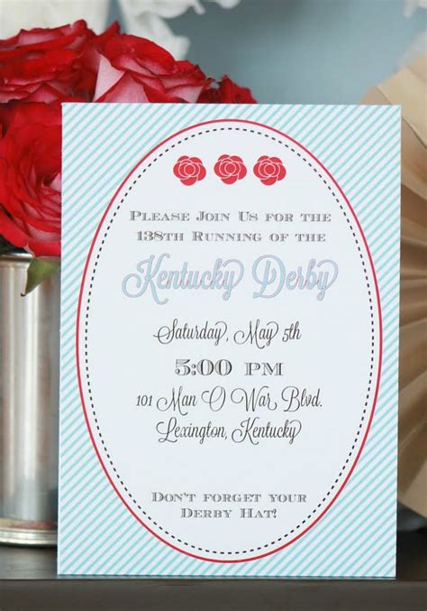 kentucky derby party  party printables  simple