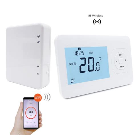app controlled wifi wireless thermostat  receiver  heating  cooling
