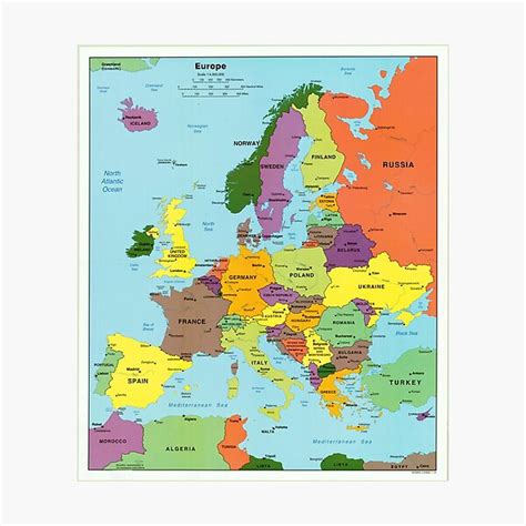 printable map  europe