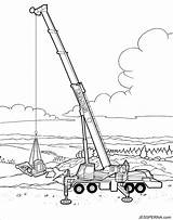 Coloring Crane Construction Pages Printable Site Truck Ball Wrecking Tower Drawing Hoisting Trucks Colouring Color Vehicles Drawings Cranes Vehicle Clipart sketch template