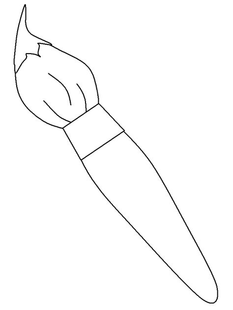 paint brush coloring page keithtudorsey