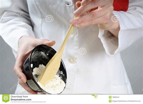 young person mixing floor stock image image  cooking