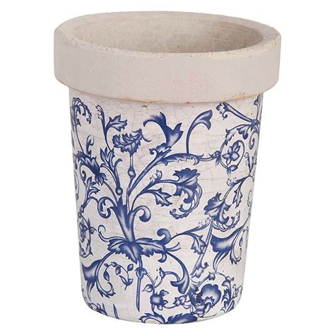 ghiveci pentru exterior din ceramica aged  gri albastru oxh cm usi interiororg
