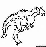 Coloring Pages Carnotaurus Dinosaur Dino Kids Dinosaurs Color Print Printable Drawing Thecolor Clipart Pdf Baby Toddler Unique Pachycephalosaurus Carnivorous Outline sketch template