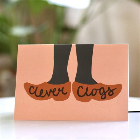 clever clogs  card  rock paper scissors notonthehighstreetcom