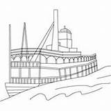 Barco Barcos Vapor Hellokids sketch template