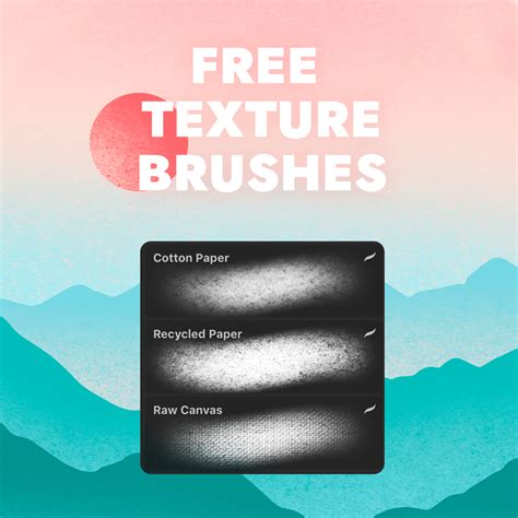 texture brushes  procreate