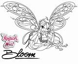 Winx Club Coloring Pages Bloom Meal Happy Colouring Dolls Kids Mcdonald Mcdonalds Line sketch template