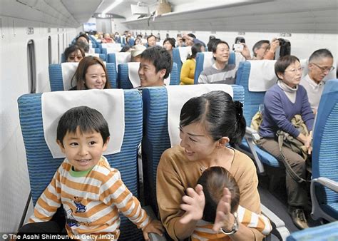 passengers break out in spontaneous applause as japan s maglev train