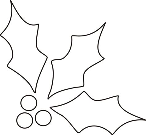 holly coloring pages knutselen kerst