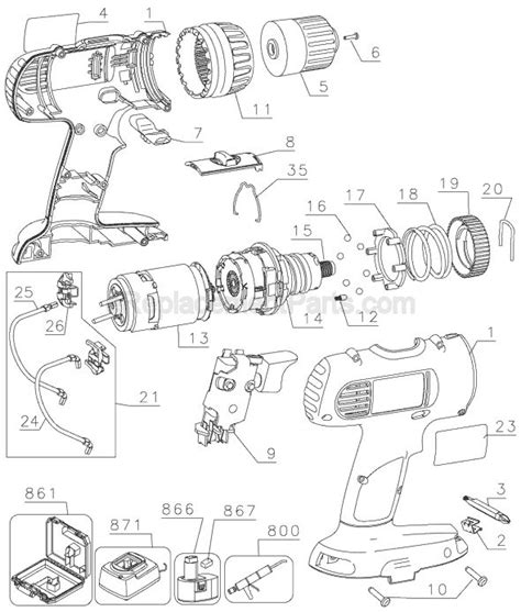 dewalt dw parts list  diagram type  ereplacementpartscom drill cordless drill