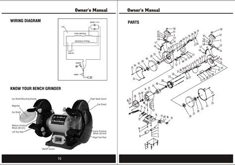 craftsman bench grinder wiring diagram wiring diagram
