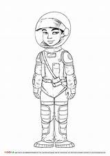 Archaeologist Spaceman sketch template