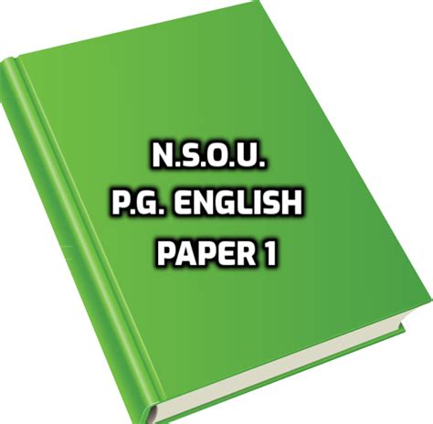 nsou english st year pg paper  paper  paper  paper  nsou english coaching