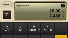 exponential function calculator calc