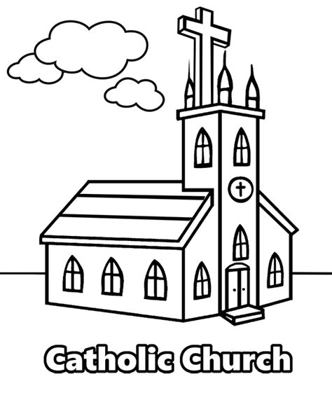 coloring page catholic church sanctuary coloring pages