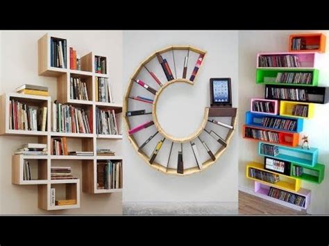 creative bookshelf book rack designs ideas youtube