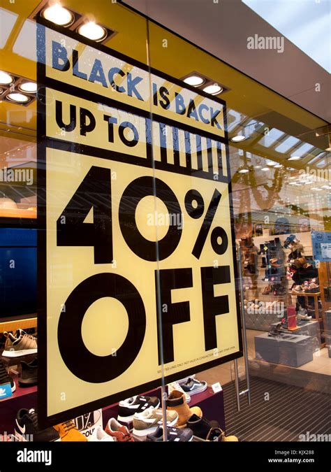 black friday signs  high street stores advertising price discounts stock photo alamy
