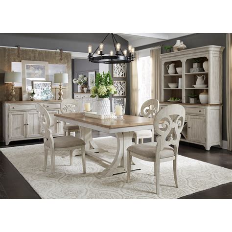 liberty furniture farmhouse reimagined  dining room group  dining