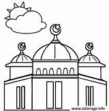 Mosque Priere Colouring Ramadan Coloringpagesfortoddlers sketch template