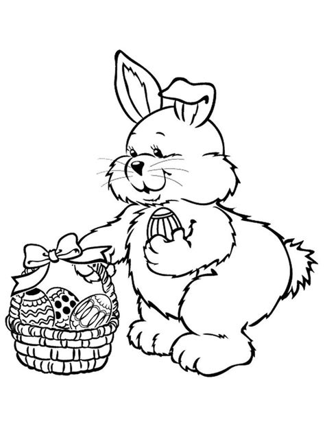 easter bunny coloring page    collection  easter bunny