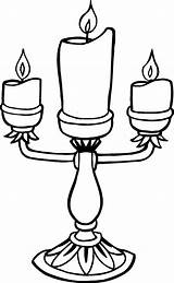 Candle Template sketch template