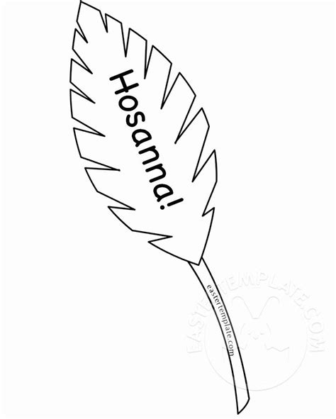 palm sunday leaf coloring page coloring page blog
